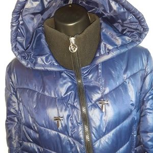 Xoxo Puffer Winter Coat Belt With Hood Size MEDIUM